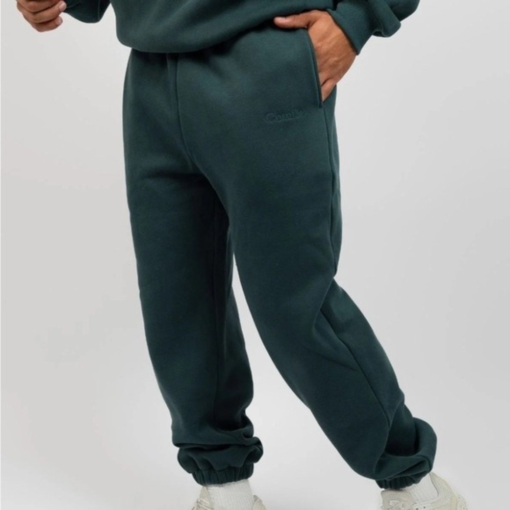 Comfrt Unisex Pine Green Signature Oversized Lounge Cozy Sweatpants Size M